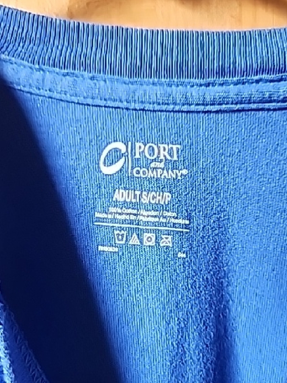 Port and Company Royal Blue Long Sleeve Crewneck Tee. SZ S - Picture 3 of 6